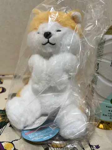 배꼽 하늘 아키타견 봉제 인형