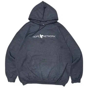 00s 빈티지 맨투맨 후드티 기업 로고 마블링 다크 그레이 2XL