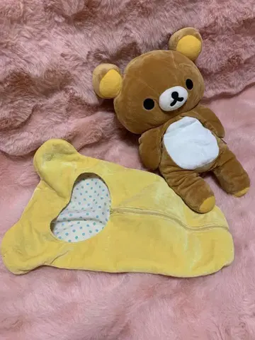 리락쿠마 침낭 봉제 인형 레어?