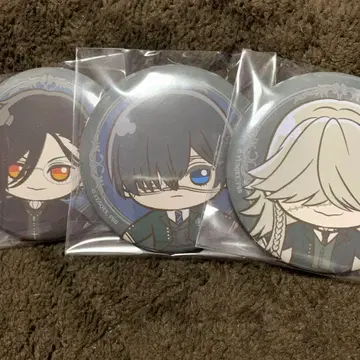 블랙 집사 세가라키 쿠지 캔뱃지 시엘 세바스티안 장의사 세트