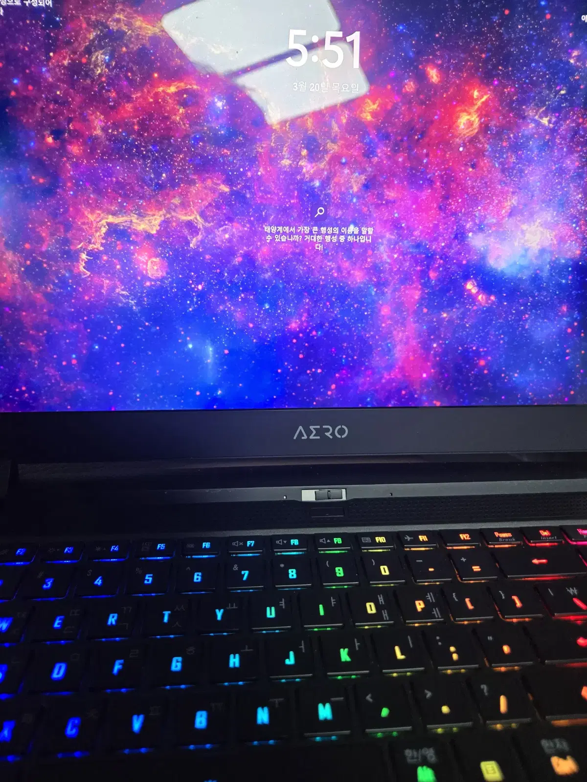 기가바이트 aero 15 yd oled rtx3080 노트북 판매합니다.