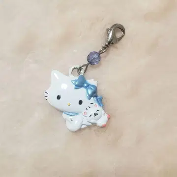 초레어 헬로키티 참키티 메탈 참 스트랩 레트로
