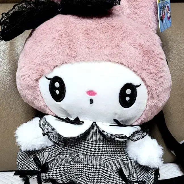 산리오 마이멜로디 핑크드레스 백팩인형