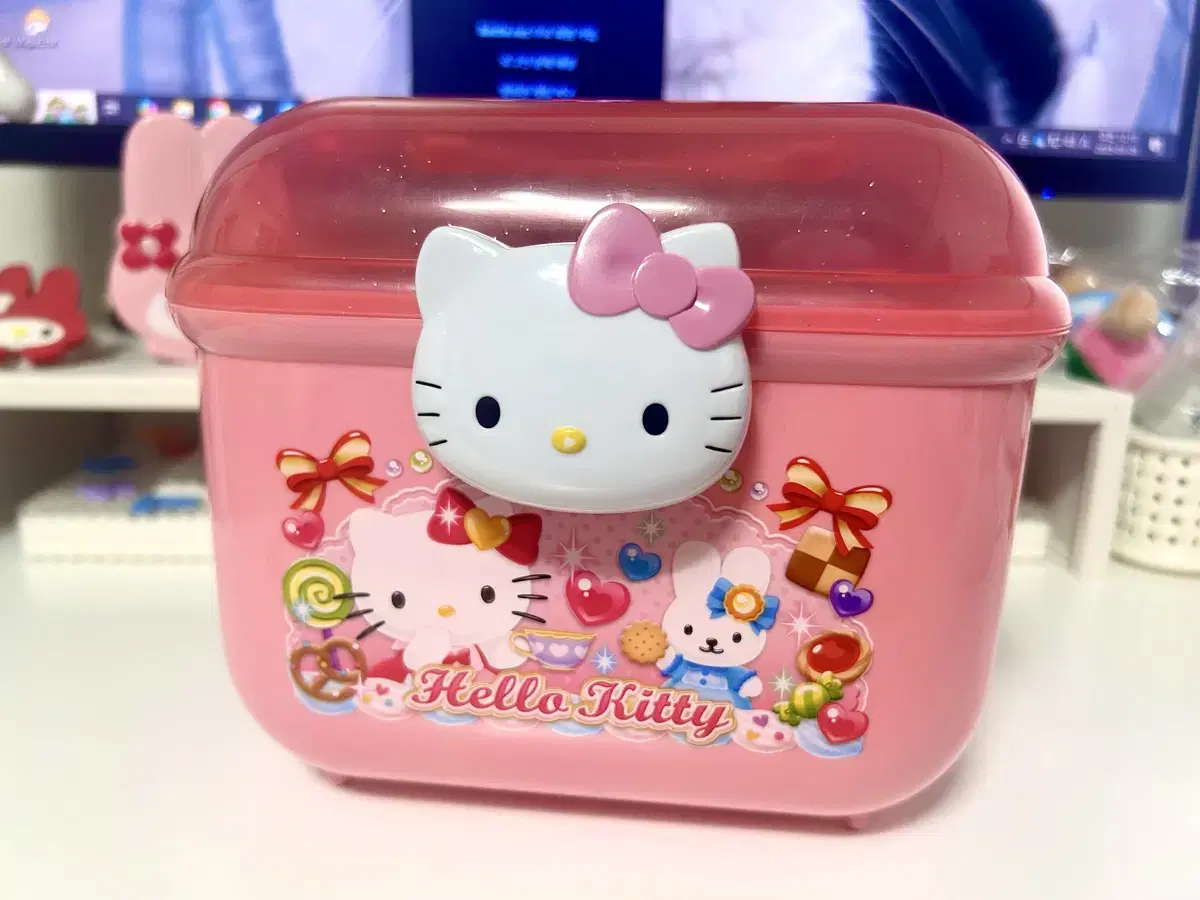 고전 키티 키티수납함 키티보관함 키티케이스 방꾸