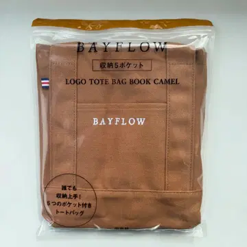 BAYFLOW 수납 5포켓 토트백 북 카멜 로손