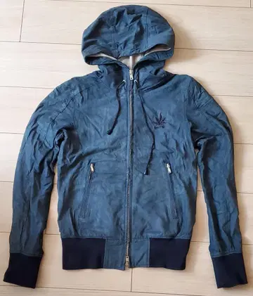 드레스 립(Dressrip) 가죽 후드티