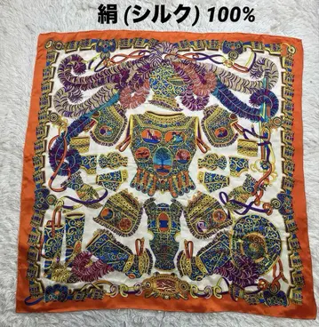 실크 100% 대형 스카프, 반다나, 보자기, 백 참, 인테리어, 실크