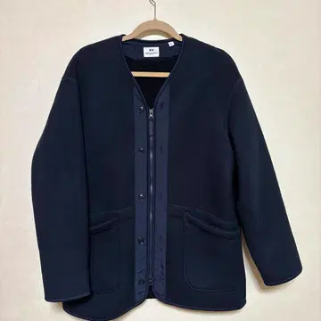 네이비 플리스 자켓 집업 엔지니어드 가먼츠 유니클로 콜라보