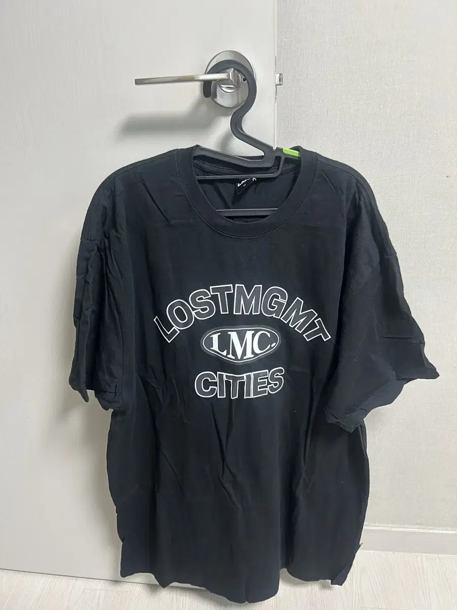 LMC 프린팅 반팔 블랙 XL