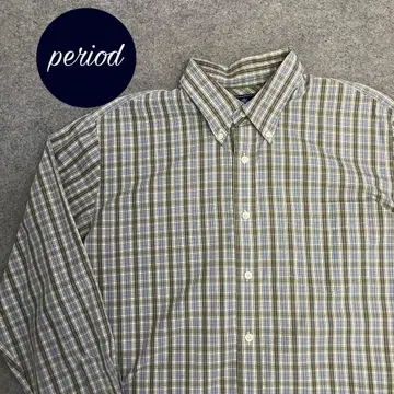 P1517 DOCKERS 체크 버튼 다운 셔츠 아메카지 구제 의류