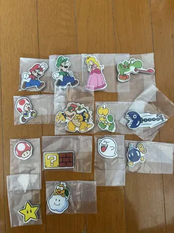 슈퍼 마리오 캐릭터 마그넷 14개