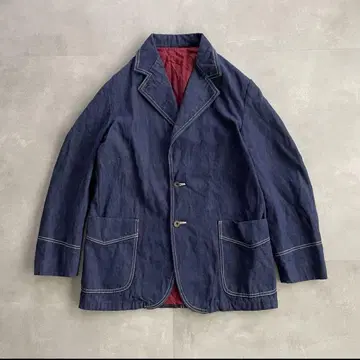 70s 80s 빈티지 몽고메리 워드 데님 테일러드 자켓