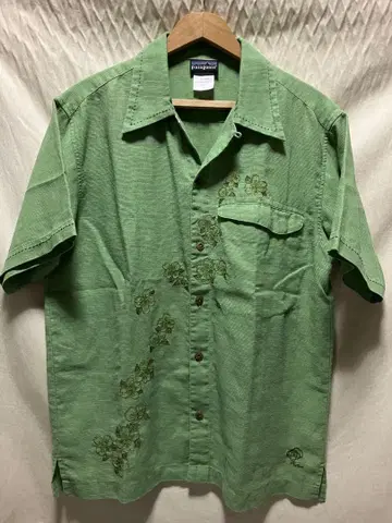 파타고니아 리듬 스티치 오픈 카라 셔츠 S 자수 S5