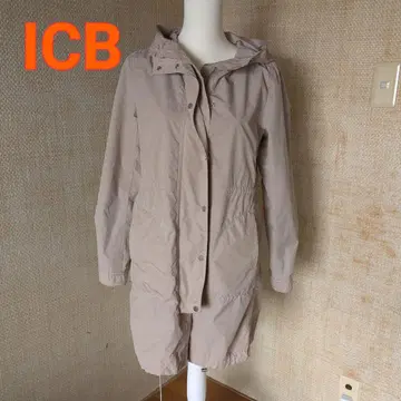 ICB 베이지 후드 부착 자켓 점퍼 마운틴 파카