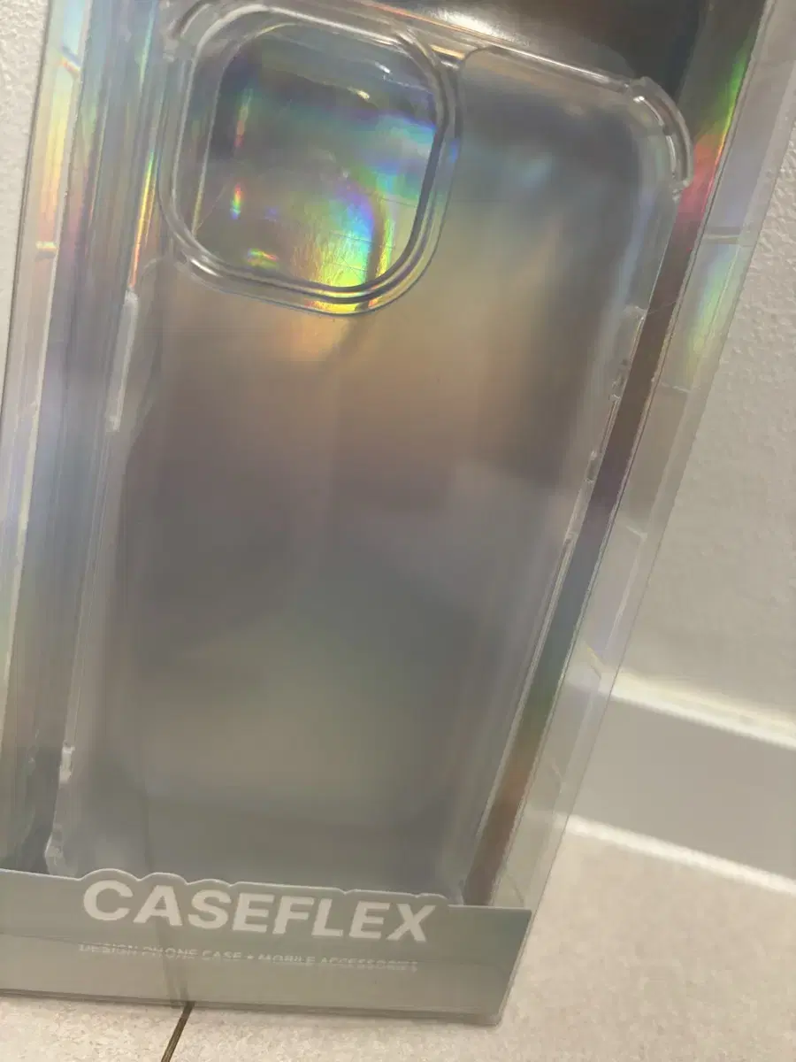 새상품) CASEFLEX 아이폰15 지문방지 투명 폰케이스