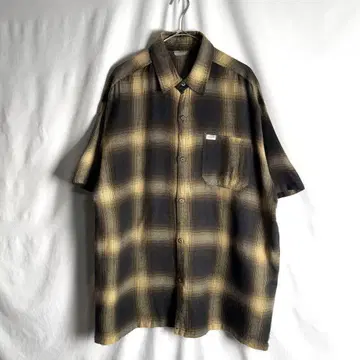 USA제 90년대 Caltop 옴브레 체크 셔츠 L-XL