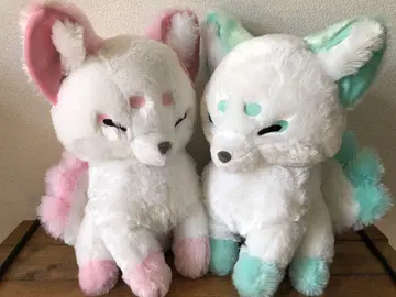 꼬꼬댁 여우 구미 울트라 빅 쑥 스아마 봉제 인형 2종 세트