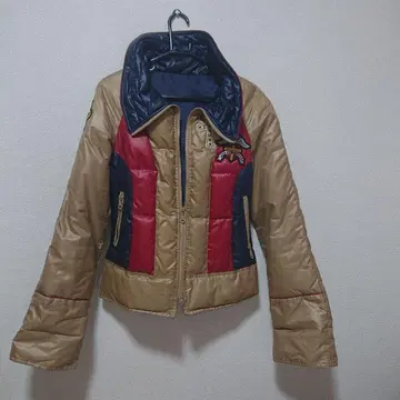led rechwe puffer jacket 00s archive y2k