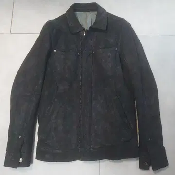 화신 호스 리버스 가죽 블루종