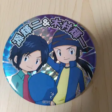 디지몬 프론티어 카이바 켄키치 홀로그램 캔 배지