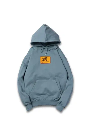 YAKITORI CARD HOODIE / DUSTY BLUE - M