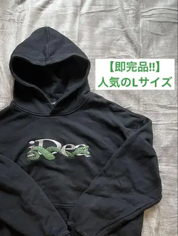 IDEASWAM 블랙 후드티 L 이데아왐 ideaswam
