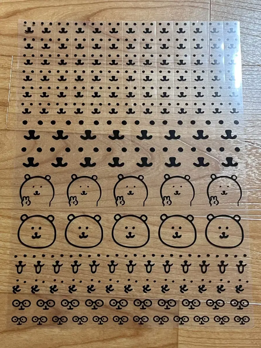 Joke bear face sticker