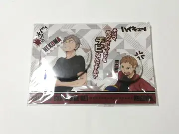 하이큐!! 오토코 리에후&야쿠 모리스케 캔뱃지 세트