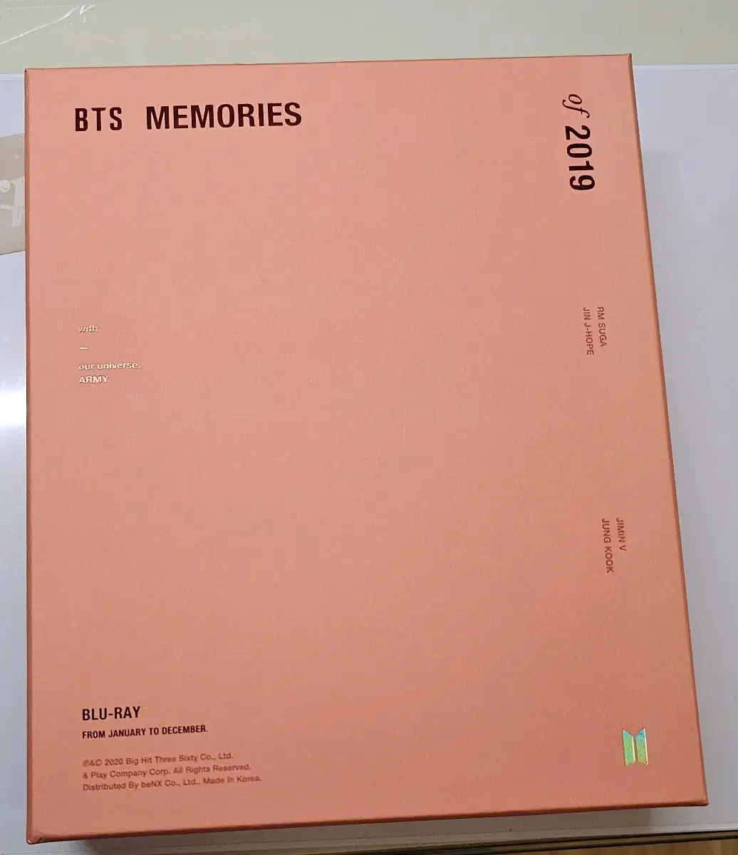 BTS 방탄소년단 2019 메모리즈 블루레이
