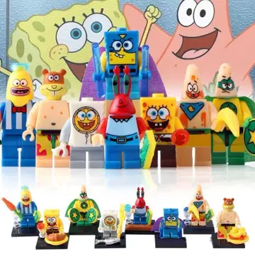 새상품 레고 호환 스펀지밥 미니 피규어 인형 세트