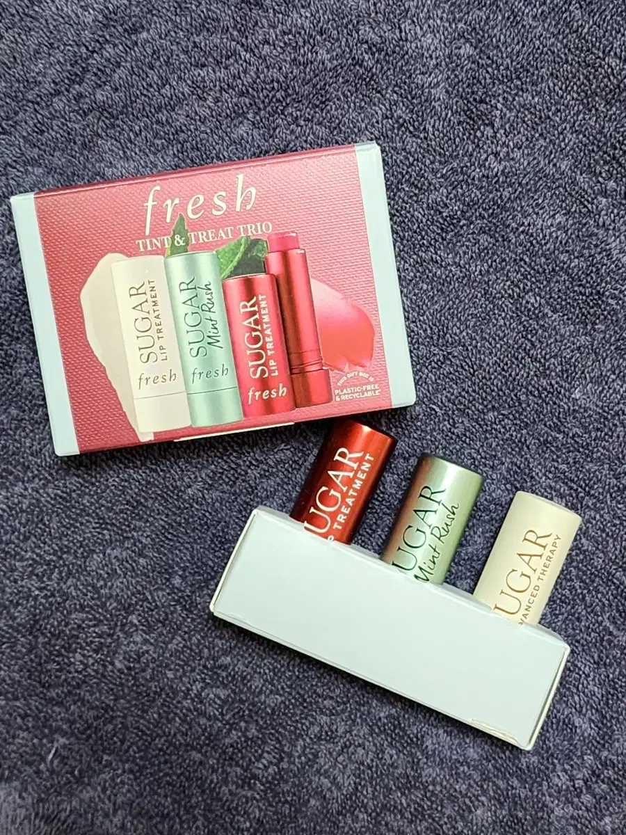 Fresh suga Lip Treatment 3-piece Set Lip Balm