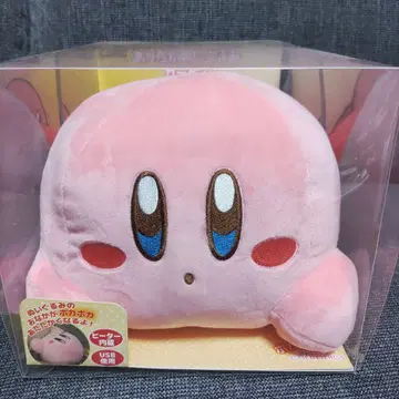 커비 봉제 인형 약 30cm 투명 케이스 포함