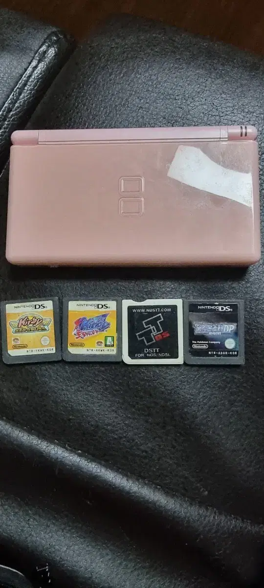 닌텐도 DS Lite 펄 핑크&칩 4개