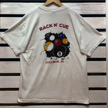 굿 디자인 당구 Hanes 빈티지 티셔츠 L