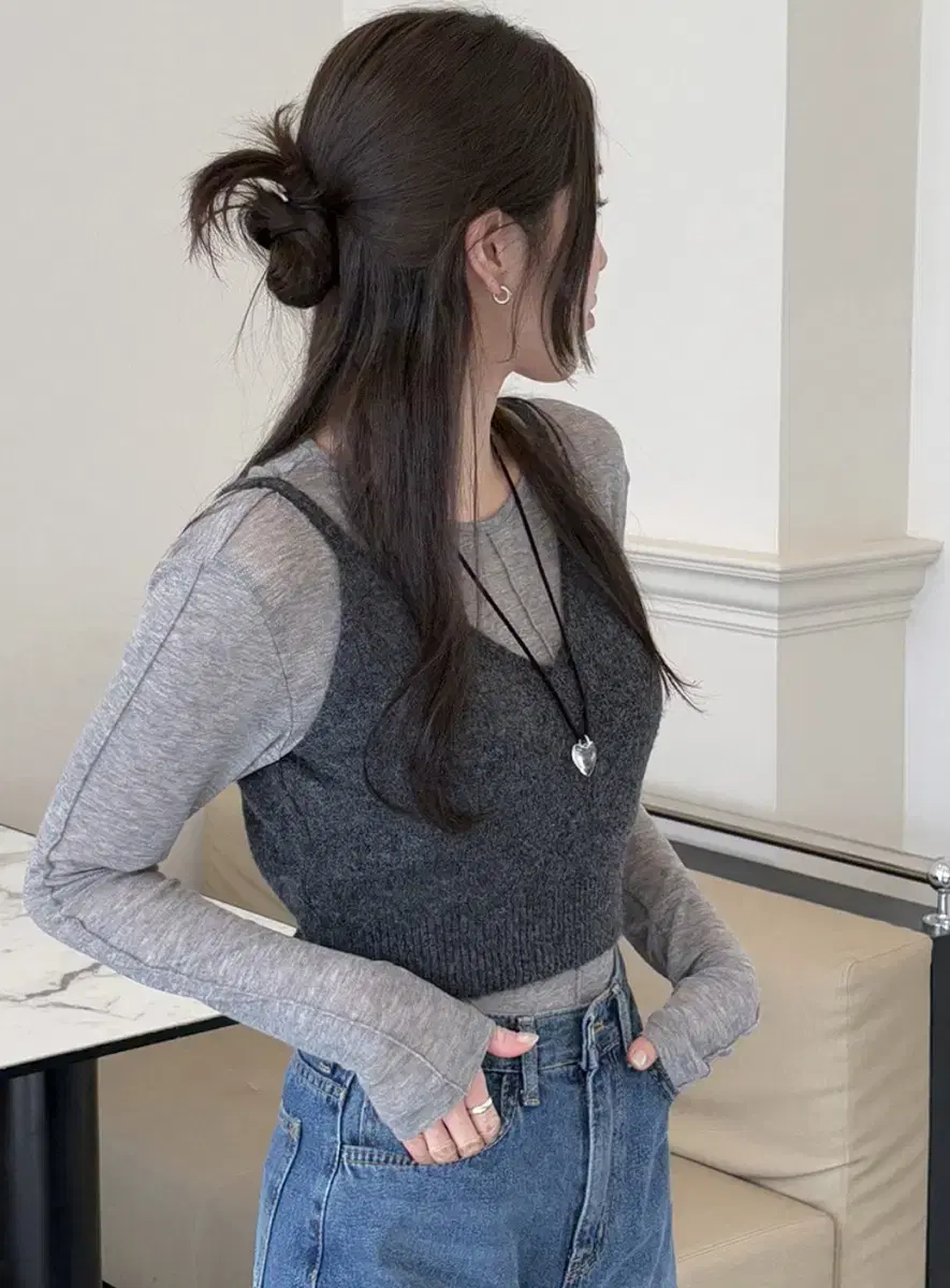 Deyin Ribbon Layered Bustier