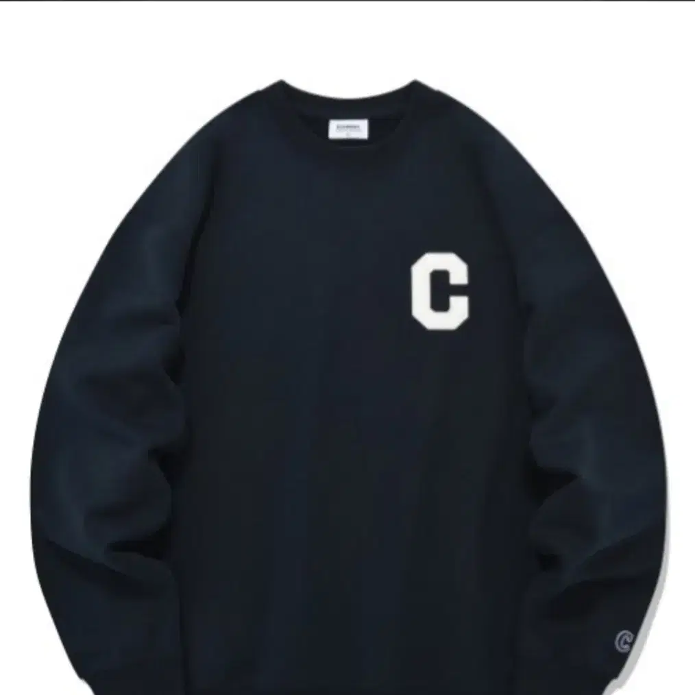 スウェット・トレーナー COVERNAT C Logo Man to Man Dark Navy COVERNAT | 커버낫 Cover낫 C Logo Man-to-man Navy #커버낫