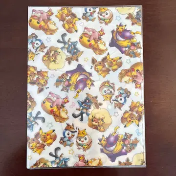 포켓몬 A4 더블 포켓 클리어 파일 피카츄 이브이