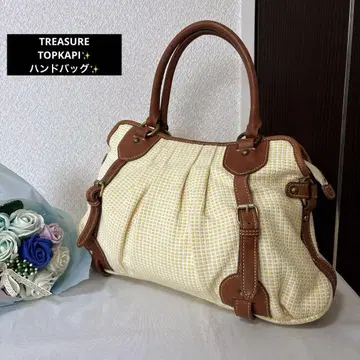 TREASURE TOPKAPI 탑카피 가죽 백 콤비