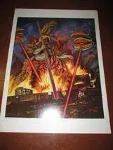 작은 위업 네온 파크 자정 열차...