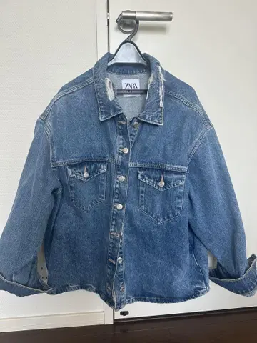 새상품급 자라 오버사이즈 데님 자켓