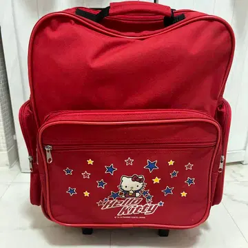 헤이세이 레트로 헬로키티 나일론 캐리어 가방 여행 가방 빨간색