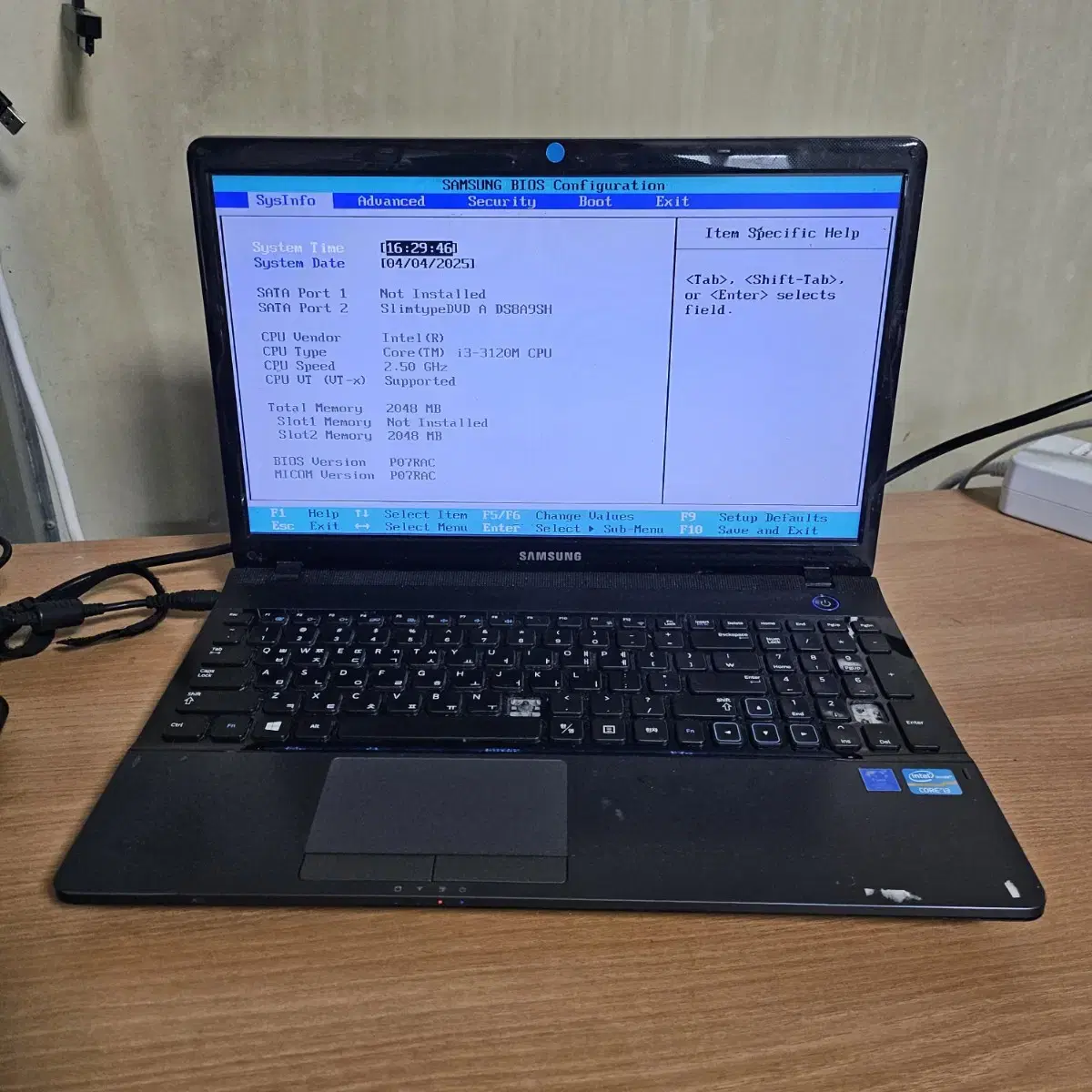 i3 3세대 삼성 노트북 부품용 NT300E5X (2)