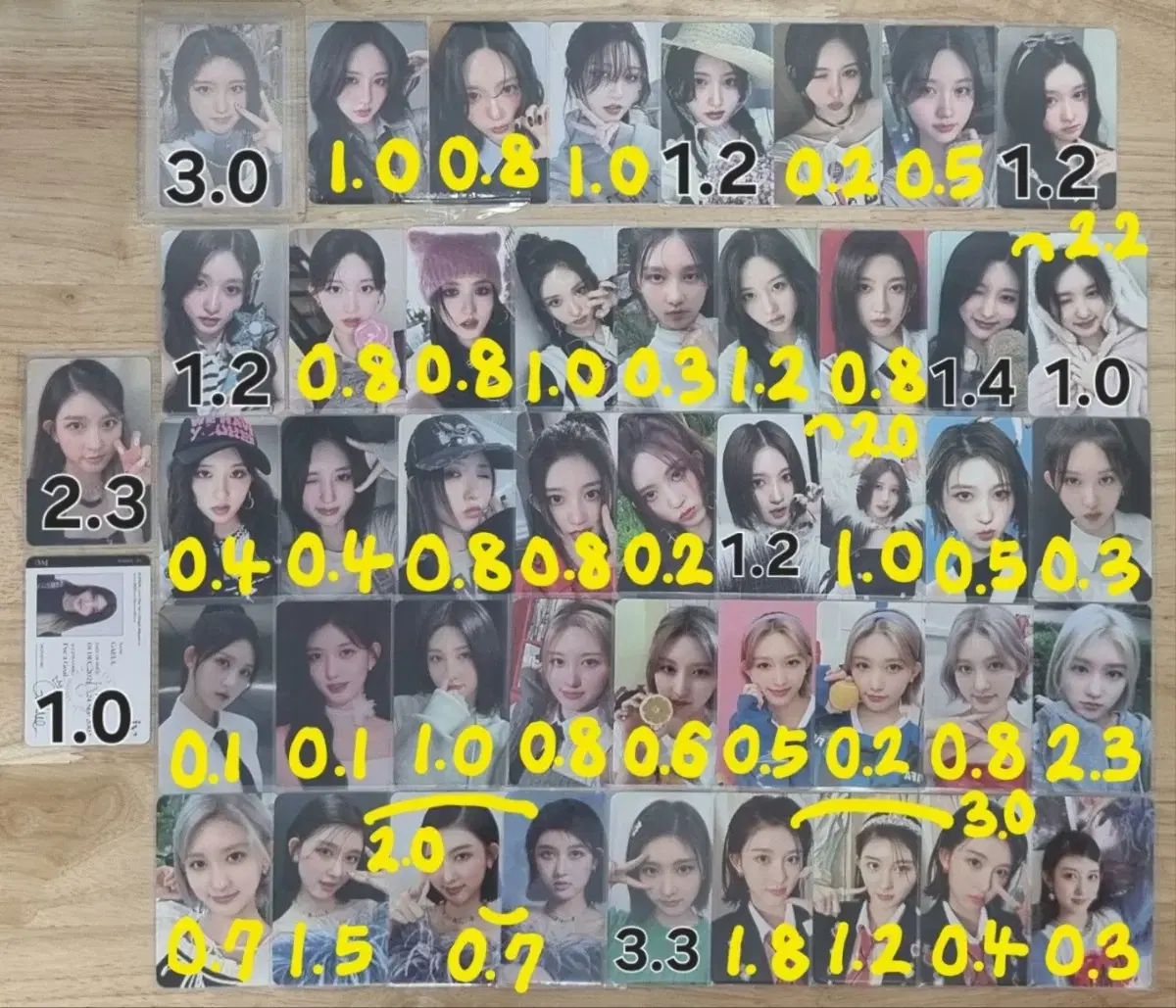 아이브 멤버별 포카 미공포 양도) 엠파시 일레븐 리즈 원영 레이 사웨