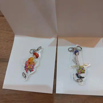 디지몬 미니 아크릴 키링 2개 세트 켄 타테시, 코우로 이즈미
