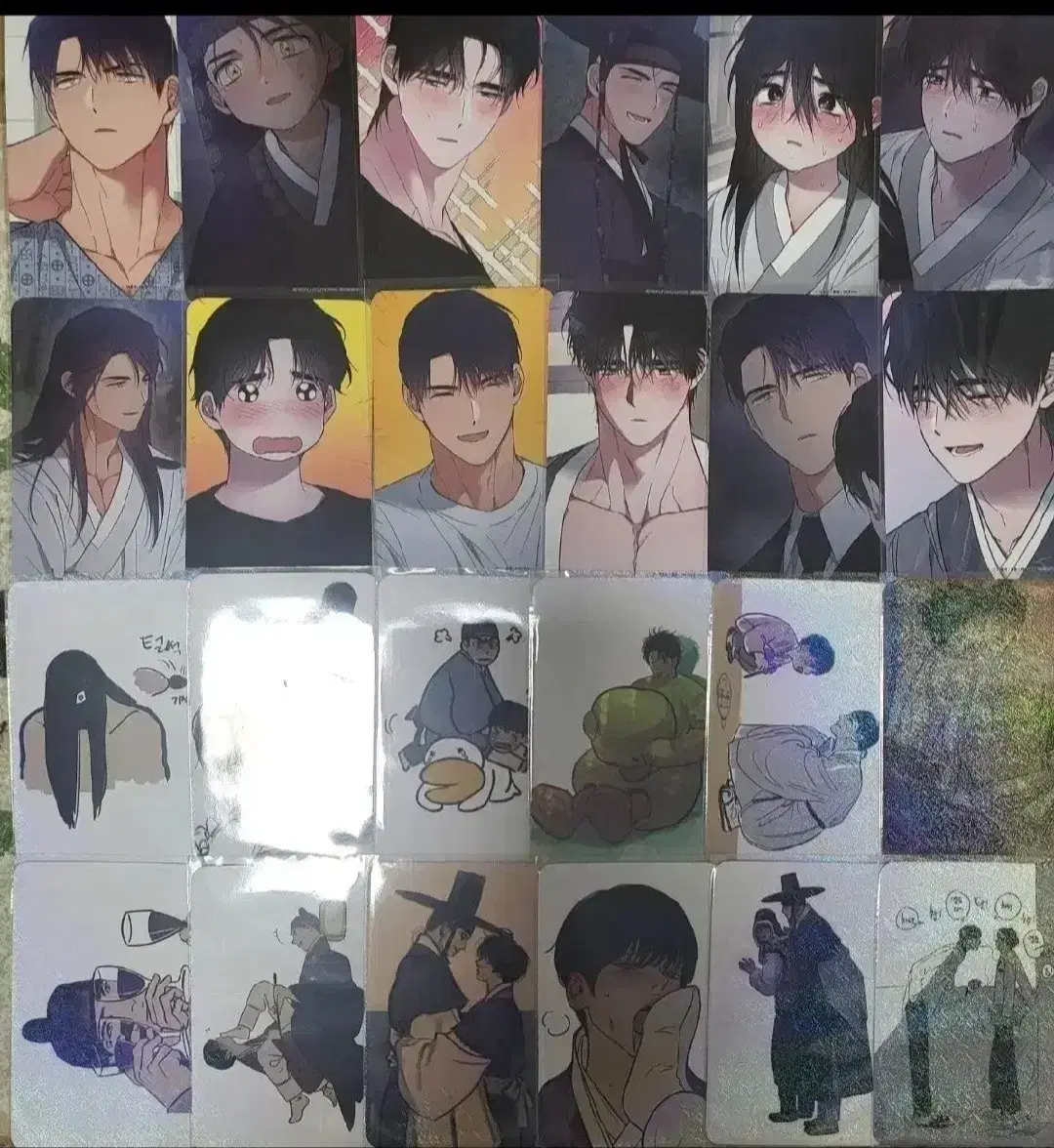 야화첩ver2,새벽구름강 방문포카 2세트 일괄.