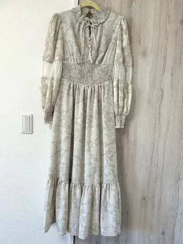 Herlipto 겨울 플로럴 롱 슬리브 드레스