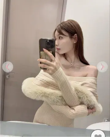 퍼 오프숄더 니트 원피스 rady 레이디