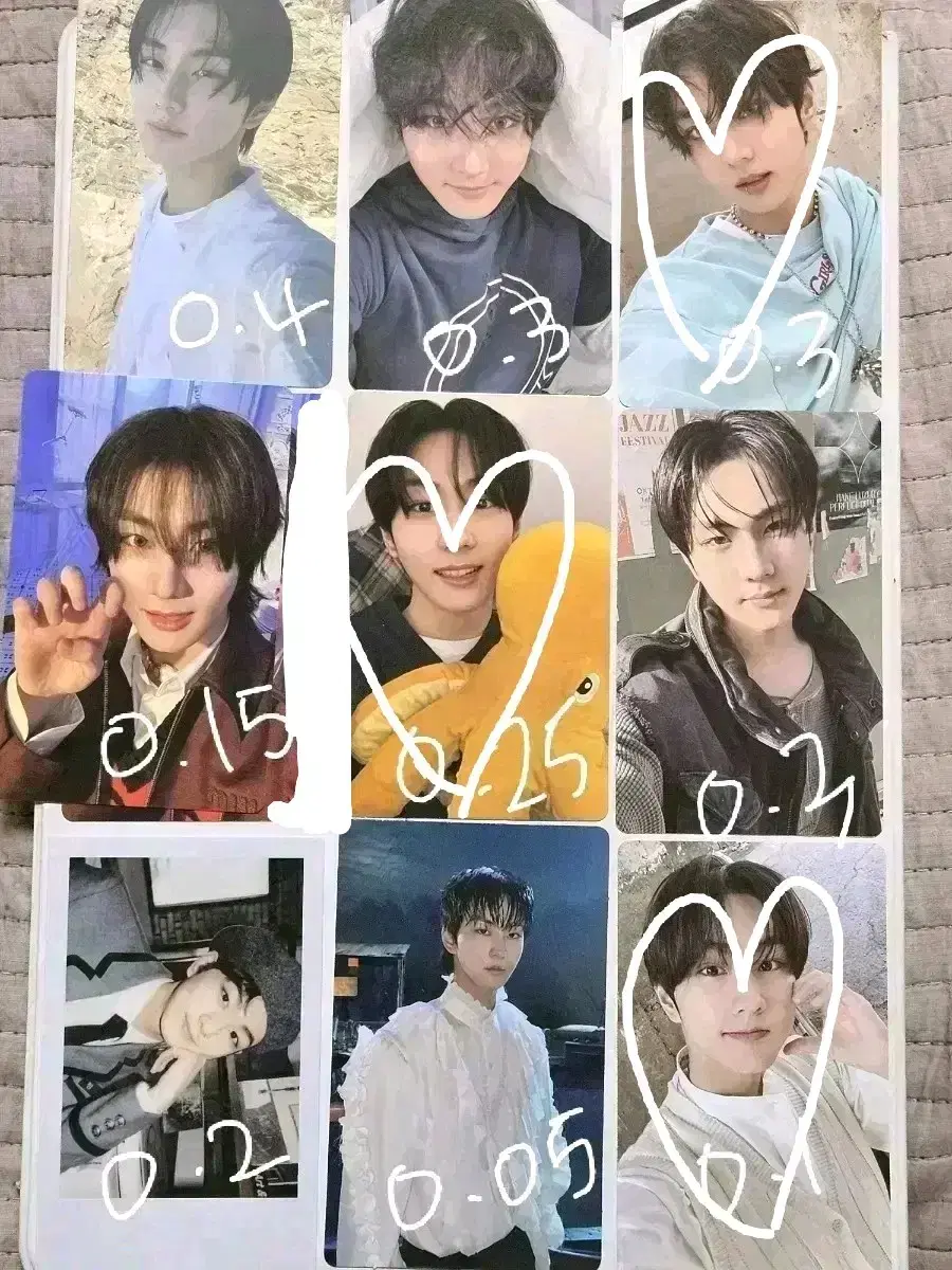 일괄 0.7 엔하이픈 정원 포토카드 포카