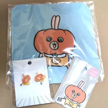 치이카와(먼작귀) 토끼 타월 스티커 귀걸이 호박 스마트폰 할로윈