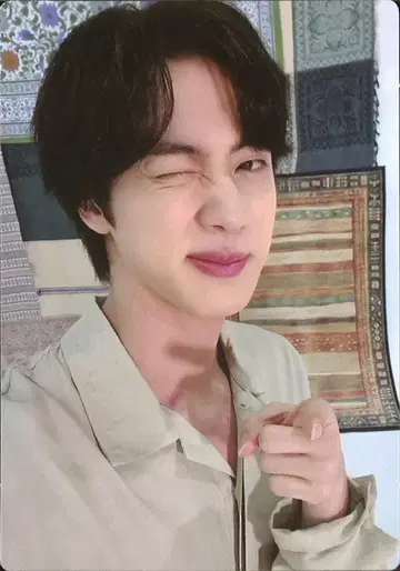BTS 미니 포토 카드 JIN 2022 서울 공연 무대 댄스 허가증